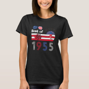 Camiseta Mejor De Julio De 1955 67º Cumpleaños Patriótico U