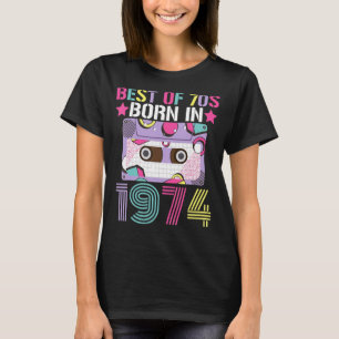 Camiseta Mejor De Los 70 Nacido En 1974 Idea De Fiesta De C