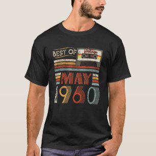 Camiseta Mejor De Mayo De 1960 Vintage De Cumpleaños De 62