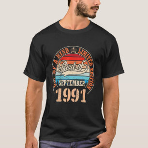 Camiseta Mejor De Septiembre De 1991 Una Edición De A Kind 