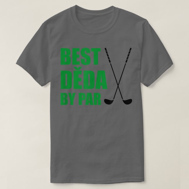 Camiseta Mejor Deda De Par Czech Abupa Golfer Pun  (Diseño del anverso)