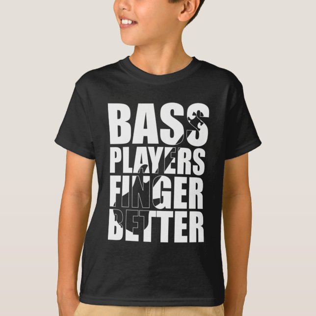 Camiseta Mejor dedos de los jugadores de Bass (Anverso)