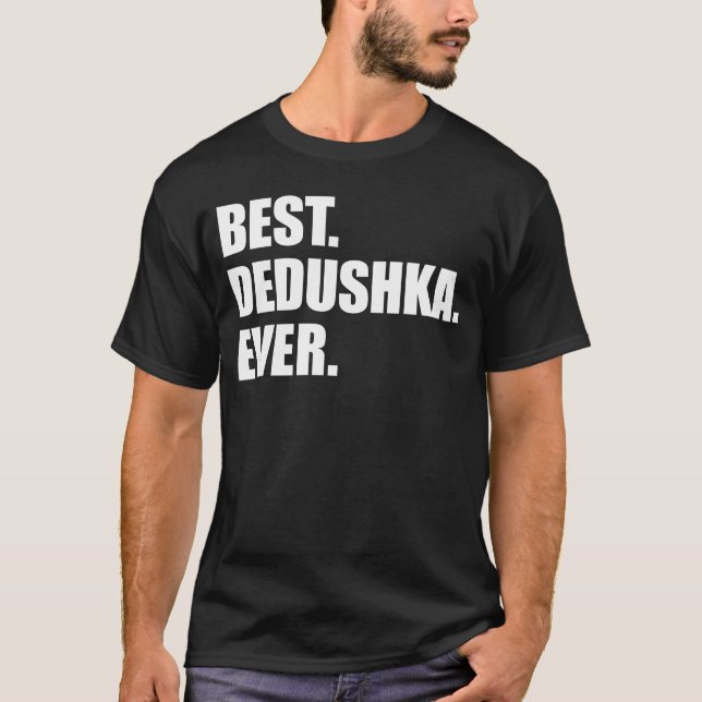Camiseta Mejor Dedushka jamás (OSCURO) (Anverso)