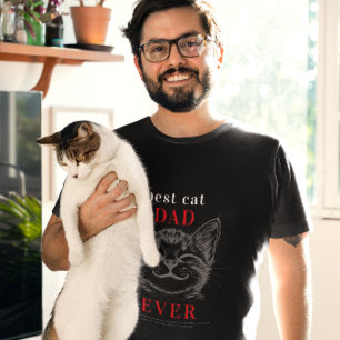 Camiseta Mejor definición de papá de gato   Cara de gato re