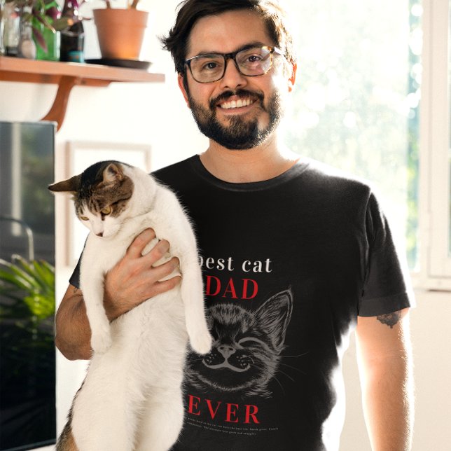 Camiseta Mejor definición de papá de gato | Cara de gato re (Subido por el creador)