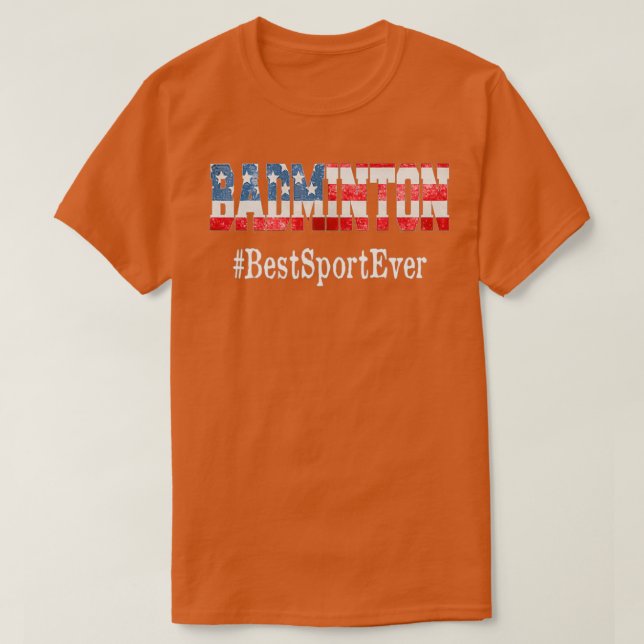 Camiseta Mejor Deporte de Badminton (Diseño del anverso)