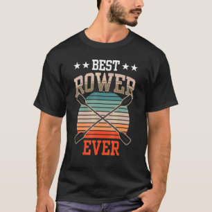 Camiseta Mejor Deporte De La Tripulación De Filas De Rower