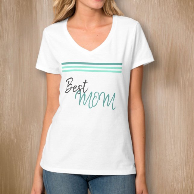 Camiseta Mejor Día de la Madre con guión de moda (Subido por el creador)