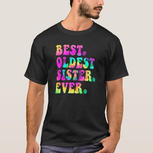 Camiseta Mejor Día de la Madre de Hermana Mayor (Anverso)