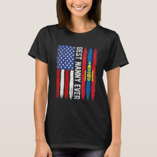 Camiseta Mejor Día de la Madre de la Niñera Mongolia Bander