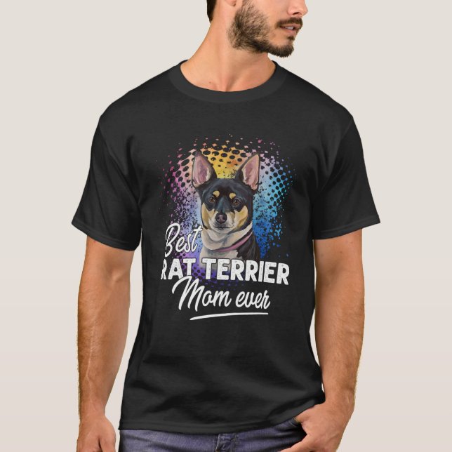 Camiseta Mejor Día de la Madre de Rat Terrier (Anverso)