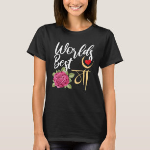 Camiseta Mejor Día de la Madre de Rosa de Mamá hindi de Maa
