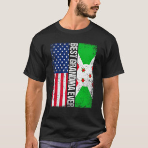 Camiseta Mejor Día de la Madre en Burundi Bandera de los Es