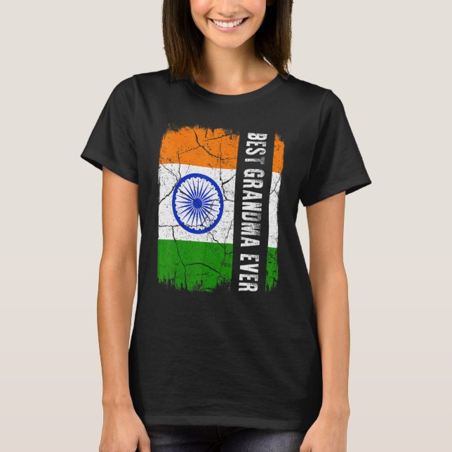 Camiseta Mejor Día de la Madre en India (Anverso)