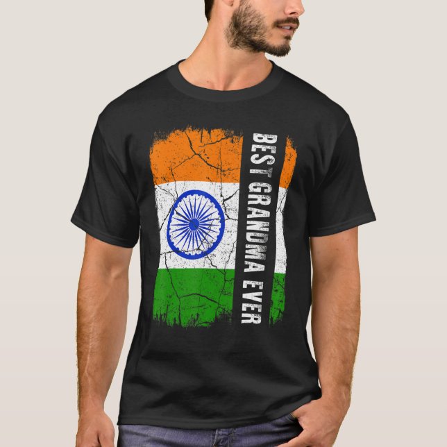 Camiseta Mejor Día de la Madre en India (Anverso)