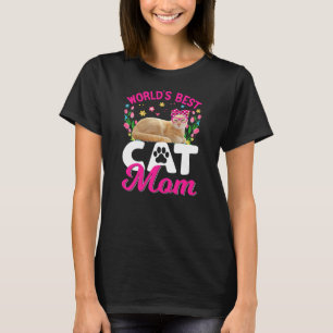 Camiseta Mejor Día de la Madre Gata del Mundo Cute 