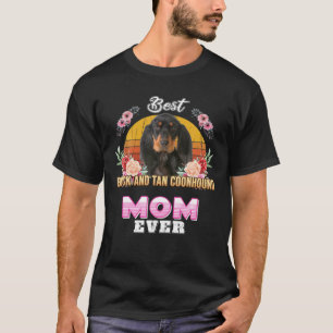 Camiseta Mejor Día de la Madre Negro Y Tan Coonhound Mom