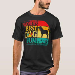 Camiseta Mejor Día de la Madre Perro Beagle del Mundo Retro