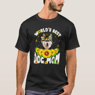 Camiseta Mejor Día de la Madre Perro Husky Siberiano del Mu