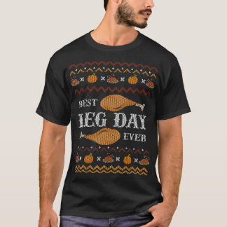 Camiseta Mejor Día de Leg Cada Vez Navidades Feo Gimnasio S