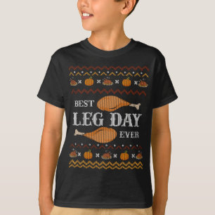 Camiseta Mejor Día de Leg Cada Vez Navidades Feo Gimnasio S