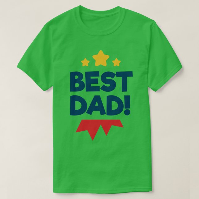 Camiseta Mejor Día de los Padres de Papá (Diseño del anverso)