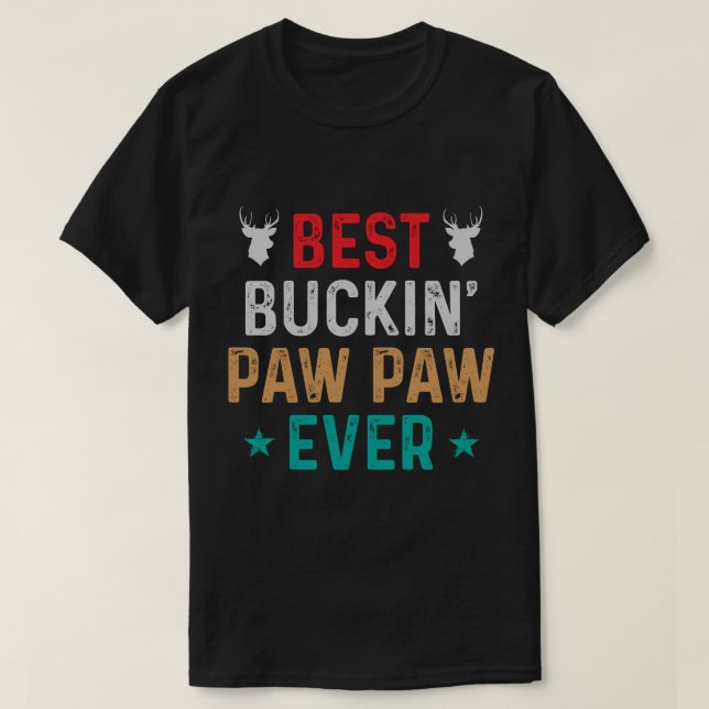 Camiseta Mejor Día de los Padres de Regalo de Paw Paw (Diseño del anverso)