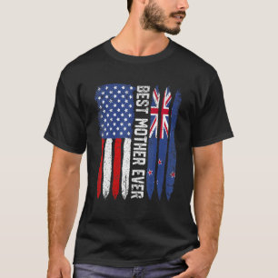 Camiseta Mejor Día de Madre Nueva Zelanda Bandera de Estado