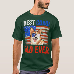 Camiseta Mejor Día de Padres con Bandera Americana 