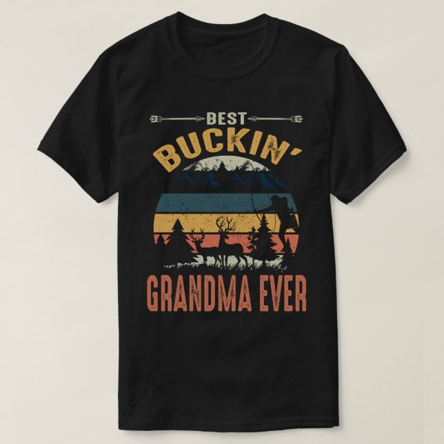 Camiseta Mejor Día del Padre Buckin' GRANDMA DE NUNCA (Diseño del anverso)