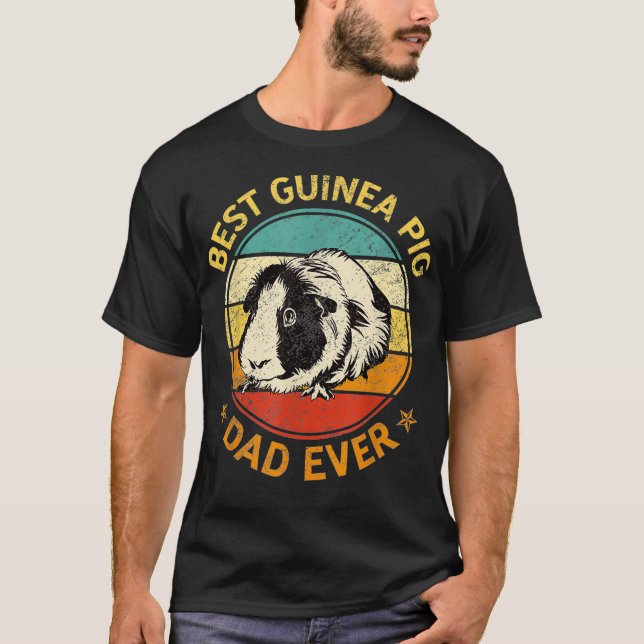 Camiseta Mejor Día del Padre Cerdo de Guinea Cada Día De Pa (Anverso)