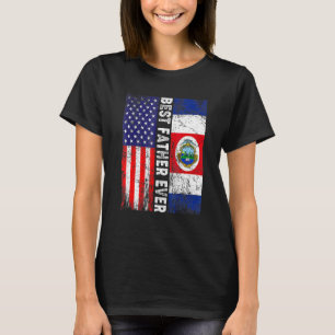 Camiseta Mejor Día del Padre Costa Rica Bandera Estadounide