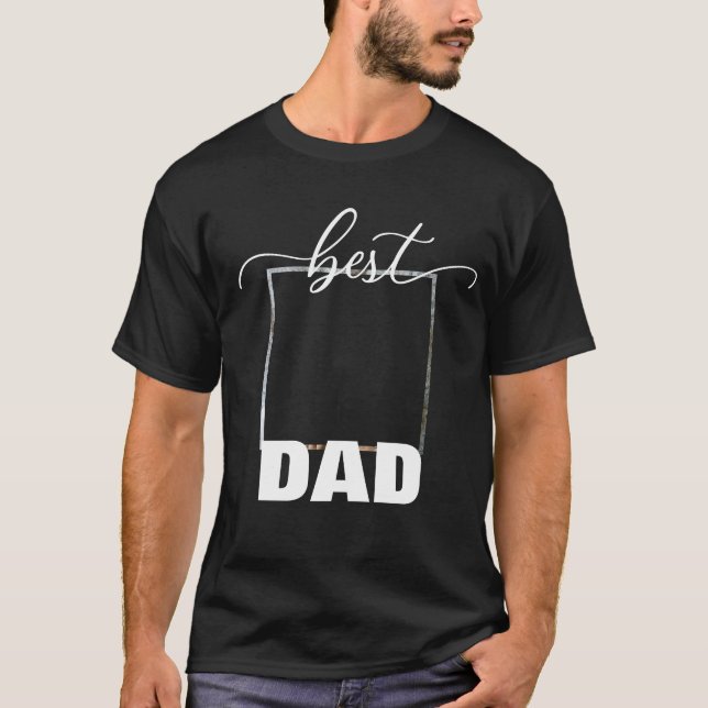 Camiseta Mejor Día del Padre de Foto DAD (Anverso)