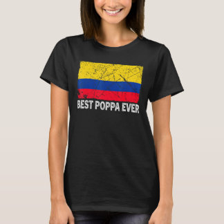Camiseta Mejor Día del Padre de la Mejor Bandera de Colombi