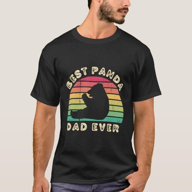Camiseta Mejor Día Del Padre De Panda (Anverso)