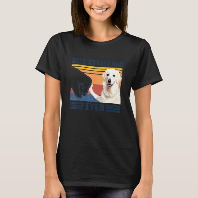 Camiseta Mejor Día del Padre de Perro en Kuvasz (Anverso)