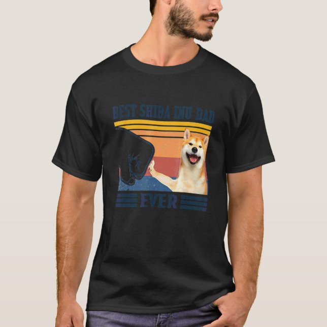 Camiseta Mejor Día del Padre de Perro Inu Shiba (Anverso)