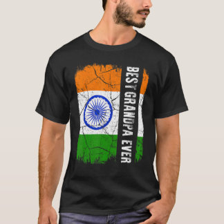 Camiseta Mejor Día del Padre en la Bandera de la India