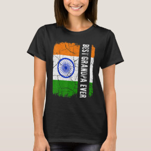 Camiseta Mejor Día del Padre en la Bandera de la India
