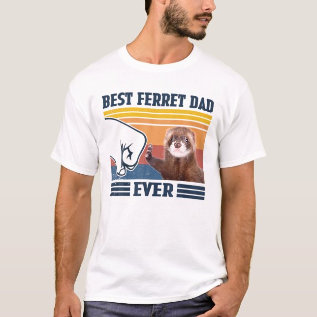 Camiseta Mejor Día del Padre Ferret Nunca Padre 2021 (Anverso)