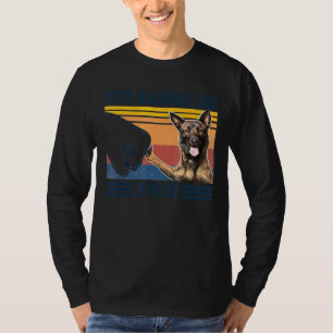 Camiseta Mejor Día del Padre Perro en Malinois