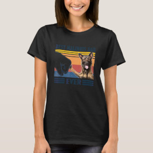 Camiseta Mejor Día del Padre Perro en Malinois