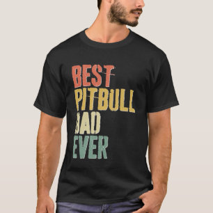 Camiseta Mejor Día del Padre Perro en Pitbull