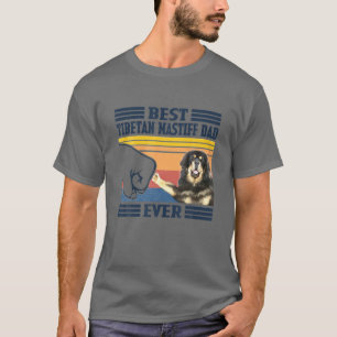 Camiseta Mejor Día del Padre Vintage Tibetano Mastiff