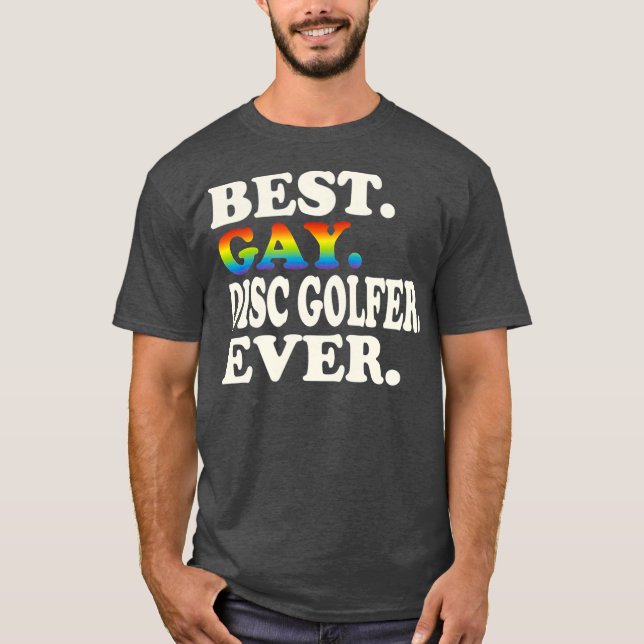 Camiseta Mejor disco gay Golfer siempre gay Igualdad de gén (Anverso)
