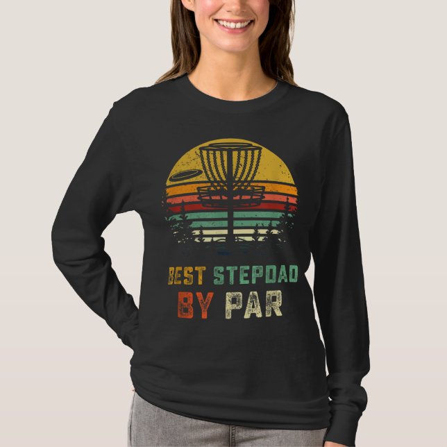 Camiseta Mejor disco: Stepdad Gift Step Dad Golfing Frisb (Anverso)