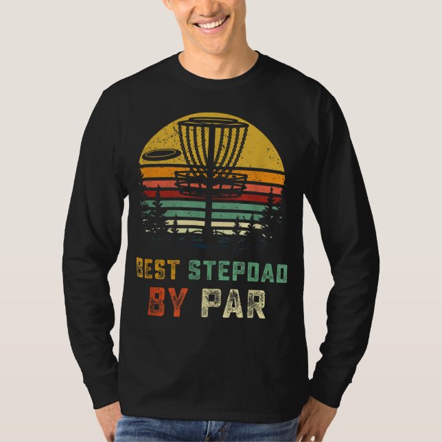 Camiseta Mejor disco: Stepdad Gift Step Dad Golfing Frisb (Anverso)