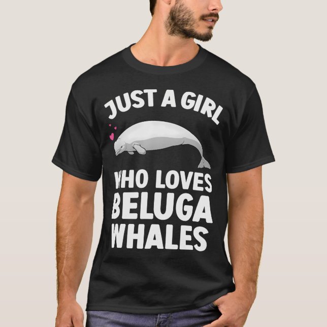 Camiseta Mejor Diseño De Ballenas Beluga Para Mujeres Chica (Anverso)