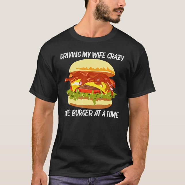 Camiseta Mejor Diseño De Burger Para Hombres Sandwich De Ha (Anverso)