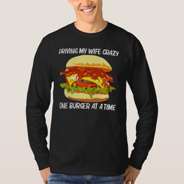 Camiseta Mejor Diseño De Burger Para Hombres Sandwich De Ha (Anverso)